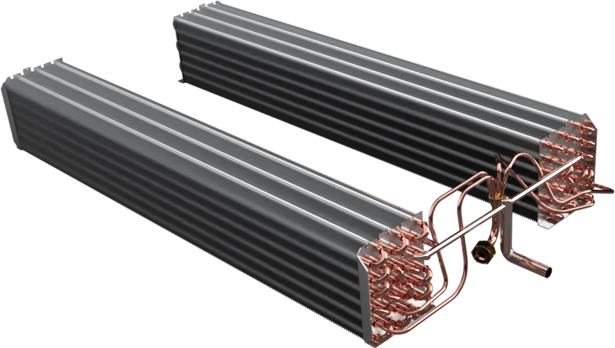 Finned heat exchanger coil
